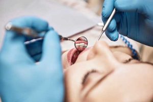 a little girl visits her local family dentistry