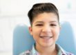 kid gets new braces